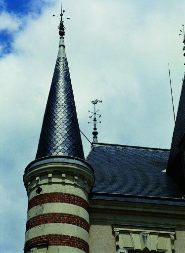 Logis, façade sud : échauguette ouest.
