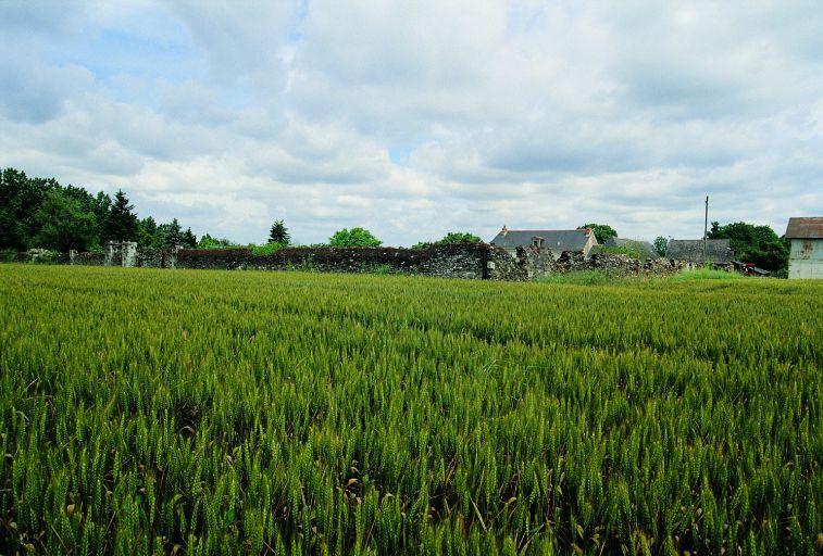 Paysage champêtre : le site des Bretonnières, vue d'ensemble au sud.