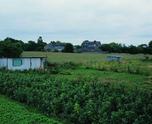 Paysage champêtre vers Meule-Farine, depuis les potagers du chemin du Hérisson à l'est.