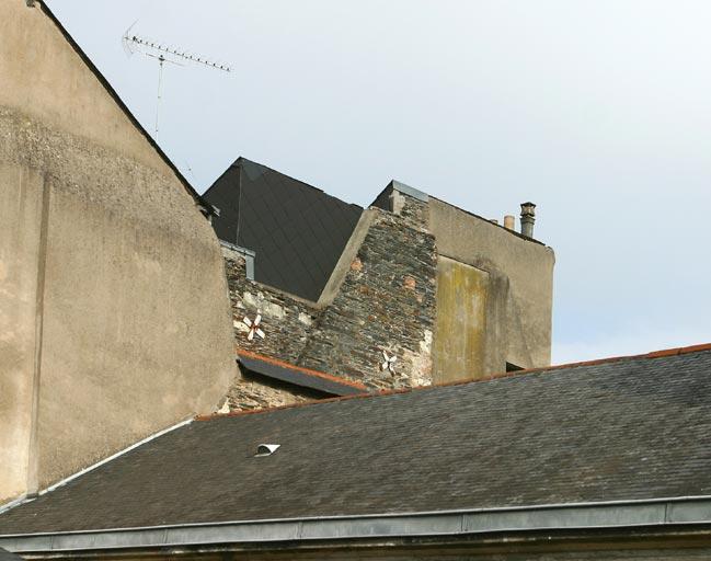 Vestiges du pignon sud.