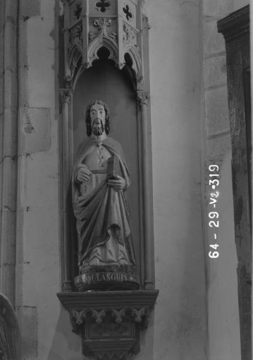 Statue : Saint Languis, église paroissiale Saint-Trémeur (Kergloff)