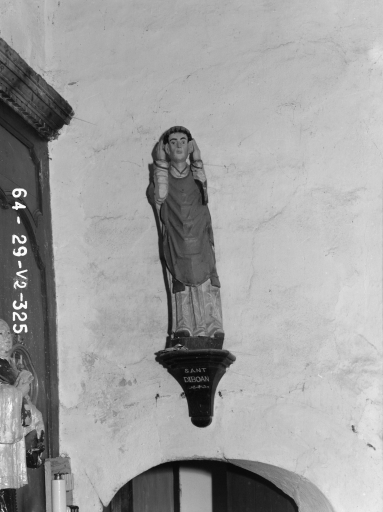 Statue : Saint Diboan, église paroissiale Saint-Trémeur (Kergloff)