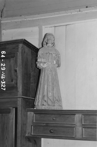 Eglise Saint-Trémeur : statue de saint moine