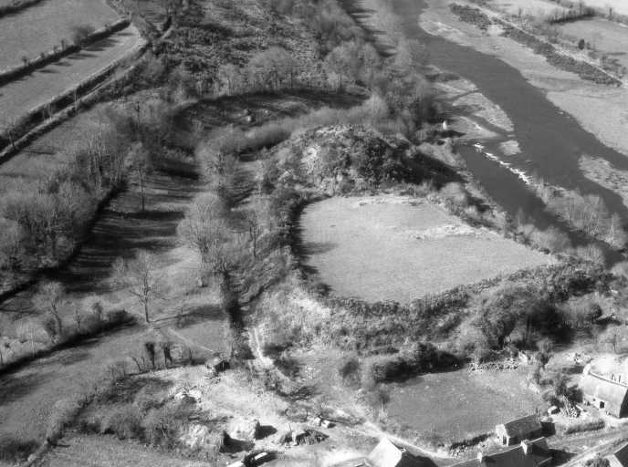 Vue aérienne oblique depuis le sud