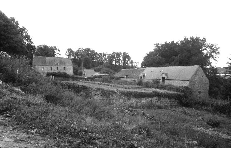 Vue de situation du manoir et des communs