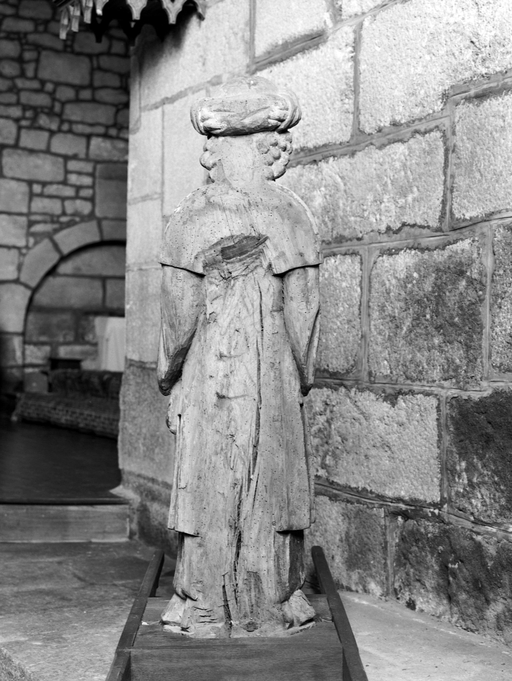 Statue (petite nature, d'applique) : saint Nicodème, église paroissiale Saint-Nicodème (Saint-Nicodème)