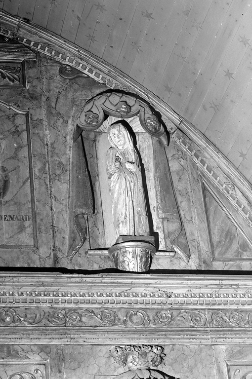 Statue (d'applique, demi-nature) : Vierge, église Paroissiale Saint Pierre (Plounévez-Quintin)