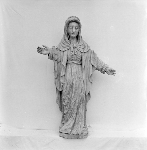 Statue (d'applique, petite nature) : Vierge, église paroissiale Saint-Jérôme (Cast)