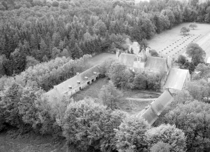 Vue aérienne prise du nord ; Vue aérienne prise du nord, état en 1969