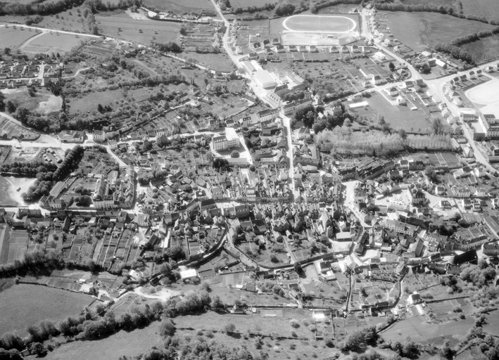 Vue aérienne prise du nord