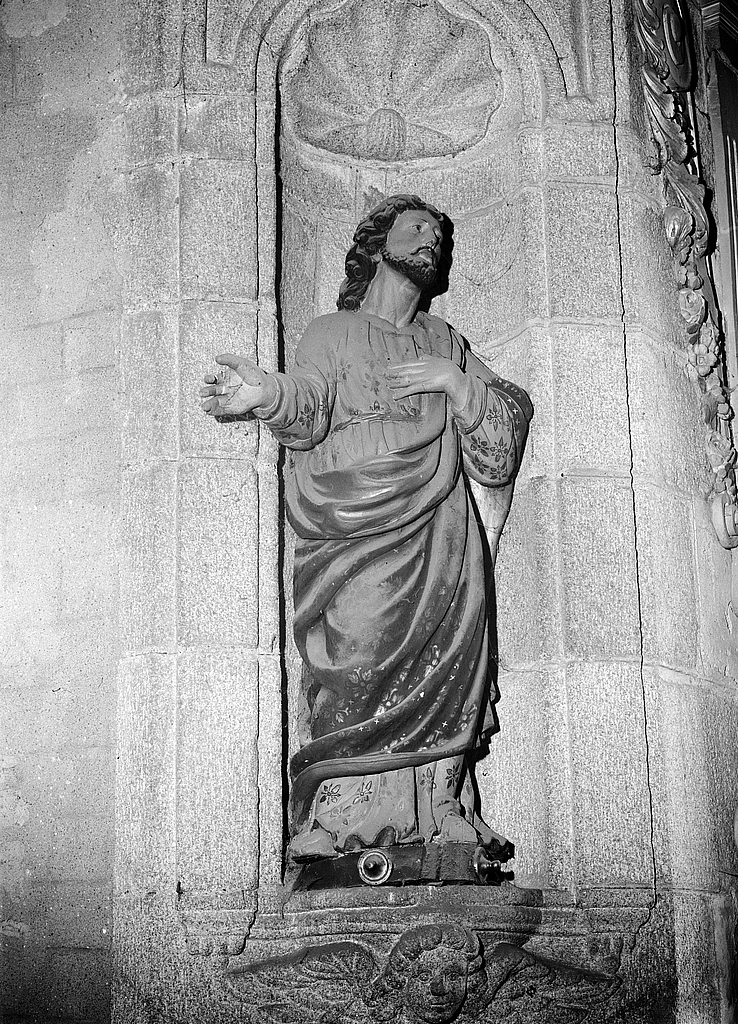 Statue (d'applique, petite nature) : saint Joseph, chapelle Notre-Dame (Châteaulin)