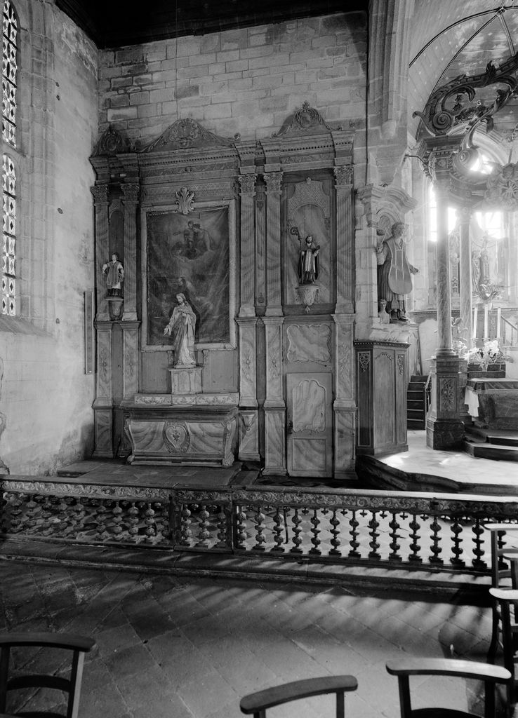 Autel-retable nord, vue générale