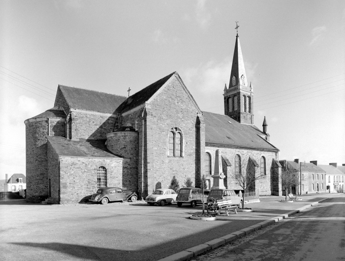 Prieuré de bénédictins, église paroissiale Saint-Jean-Baptiste (Ercé-en-Lamée)