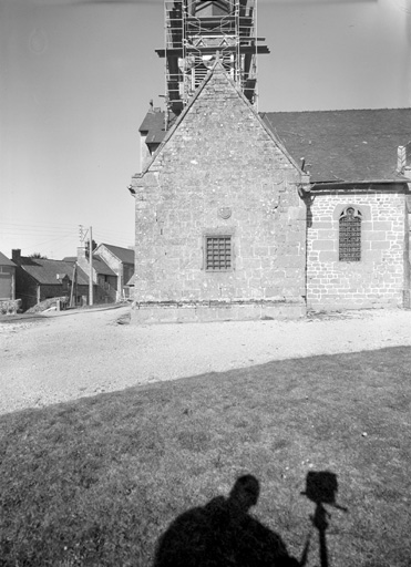 Elévation Sud, chapelle des Fonts : vue générale