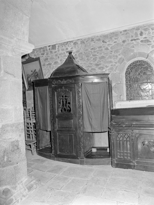 Confessional n° 3, bas-côté sud : vue générale