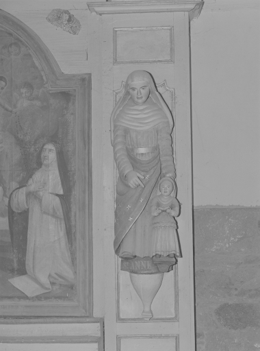Groupe sculpté (petite nature) : Education de la Vierge