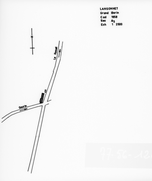 Plan cadastral 1958