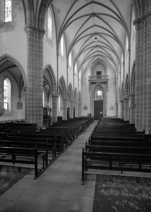 Vue intérieure vers l'ouest.