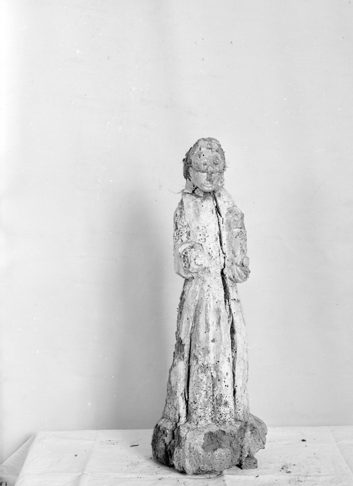 Statuette d'applique : sainte Barbe (?), sainte Madeleine (?)