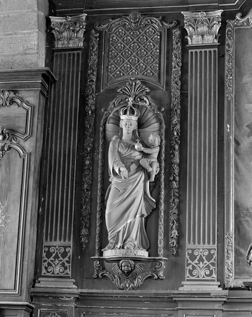 Vue générale de la Vierge à l'enfant dite Notre-Dame-de-Grâce.