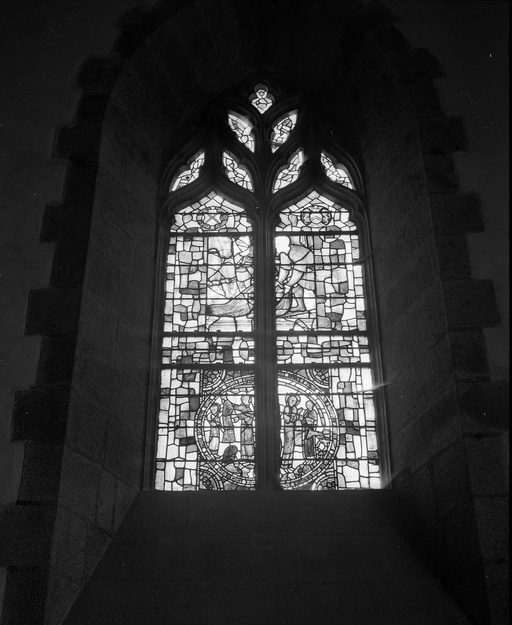 Chapelle sud, mur est, vue générale.