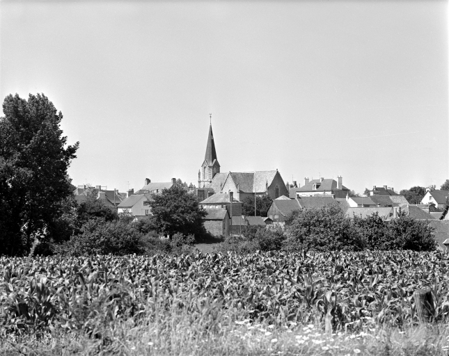 Vue de situation de l'église