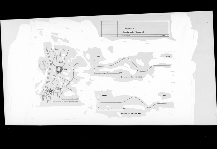 Cadastre et coupes.