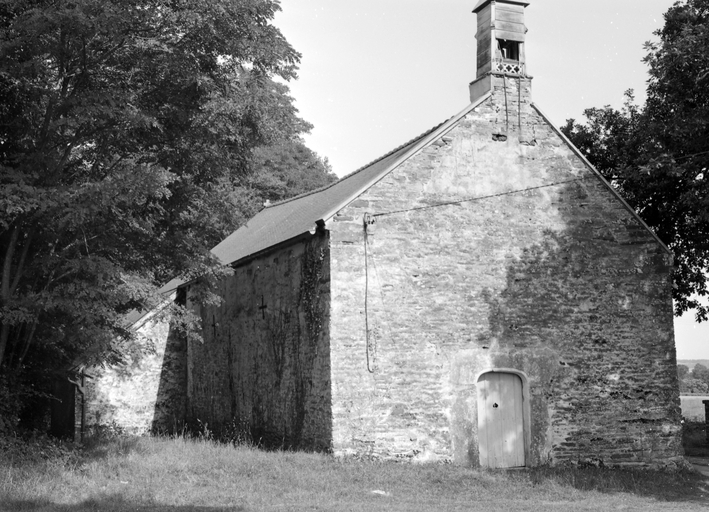 Chapelle : vue générale ouest (état en 1983)