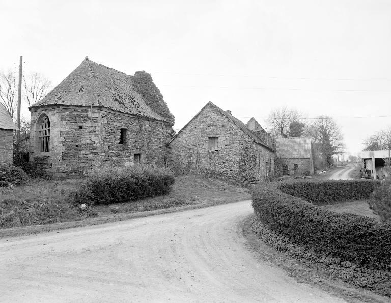 Manoir : vue générale nord-est (état en 1983)