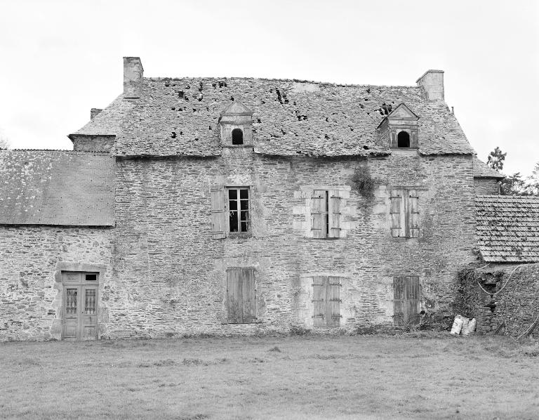 Manoir, logis : élévation sud (état en 1983)