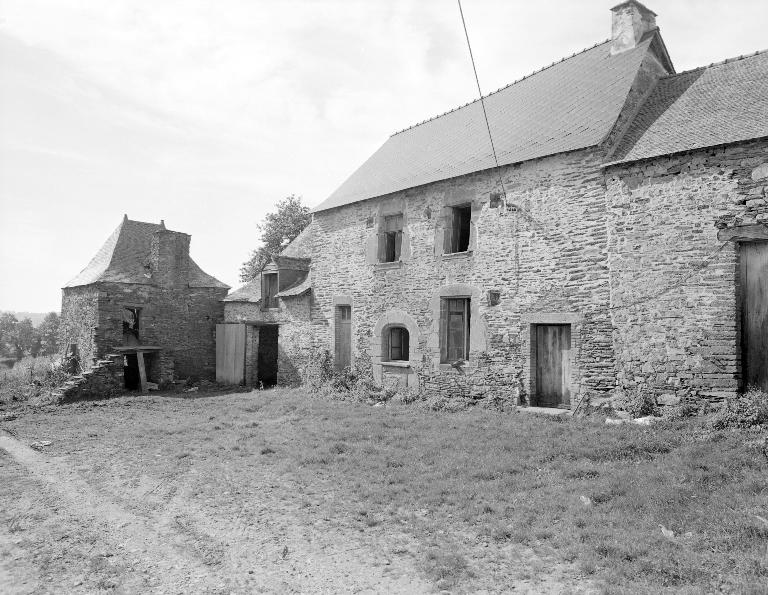 Manoir : élévation est (état en 1984)