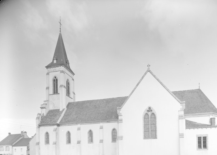 Église : élévation sud (état en 1984)