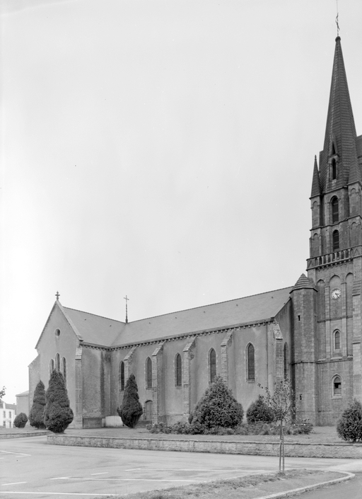 Église paroissiale : élévation nord (état en 1984)