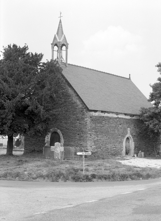 Chapelle vue du sud-ouest (état en 1984)