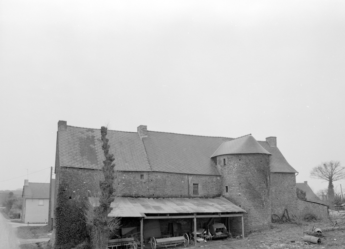 Manoir : élévation nord (état en 1985)