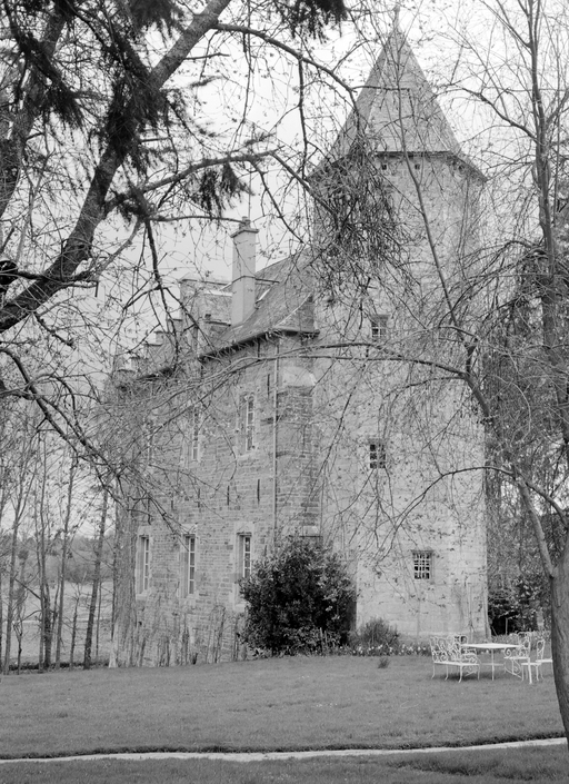 Manoir : élévation postérieure du logis (état en 1985)