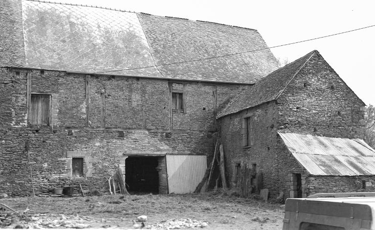 Logis, élévation ouest (état en 1974)