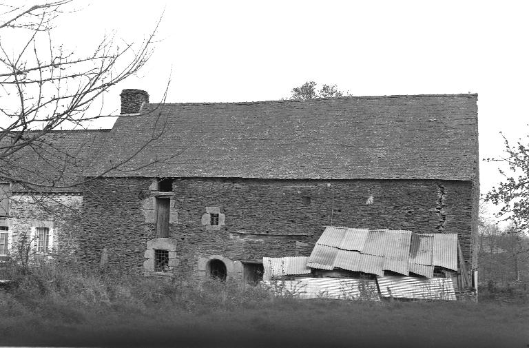 Manoir : élévation sud (état en 1974)