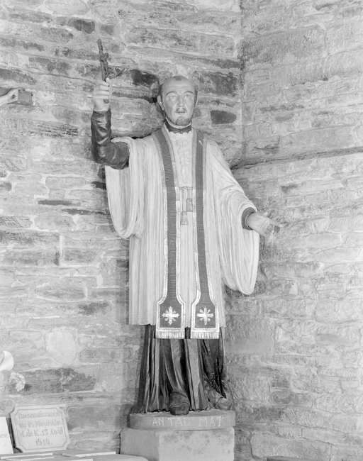 Statue (d'applique, grandeur nature) : Père Maunoir, église paroissiale Notre-Dame (Plévin)