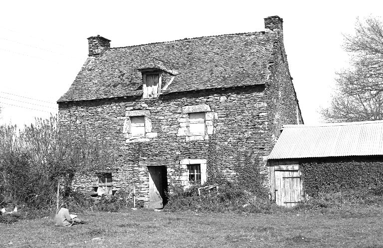Maison : élévation sud (état en 1986)