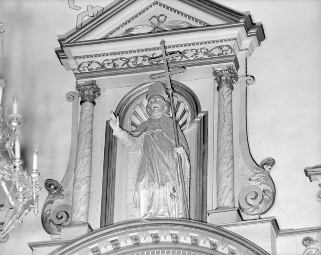 Statue (petite nature) : Saint Martin, église paroissiale Saint-Martin (Balazé)