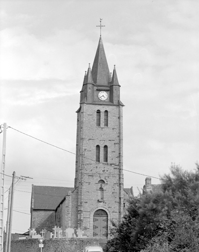 Elévation ouest, vue générale.