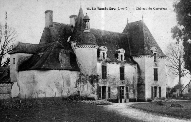 Le château : vue générale nord-ouest (carte postale, début 20e siècle)