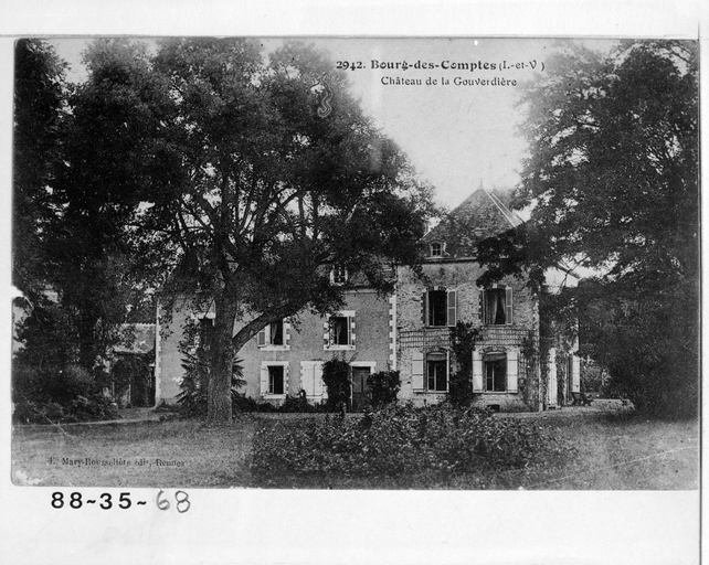 Fonds Lagrée - Carte postale ancienne - 2942. Bourg-des-Comptes (I.-&-V.) Château de la Gouverdière.