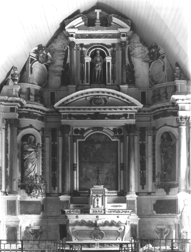 Retable (retable architecturé à niche), retable de la Vierge