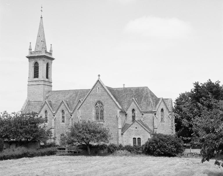 Église paroissiale : élévation sud (état en 1991)