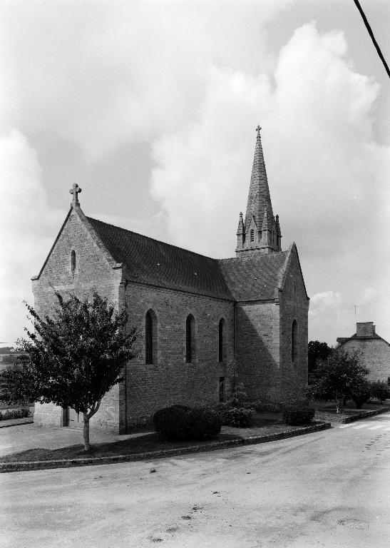 Église paroissiale vue du nord-est (état en 1991)