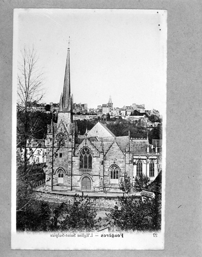 Eglise paroissiale Saint-Sulpice, rue Le-Bouteiller (Fougères)