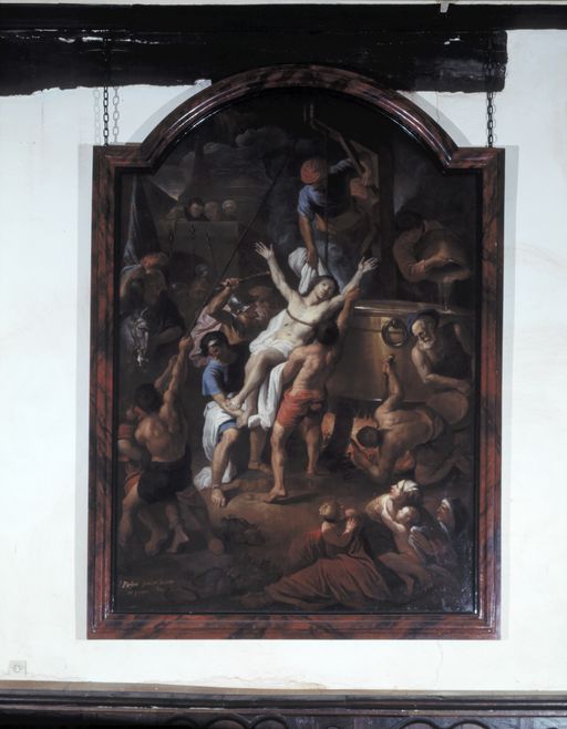 Tableau : Martyre de saint jean (état en 1992)