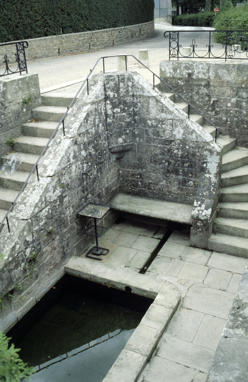 Fontaine de dévotion : vue générale prise vers l'ouest (état en 1992)